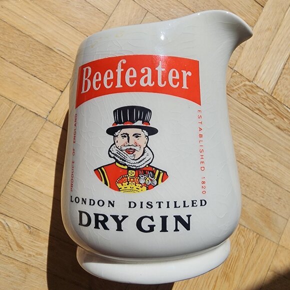 VTG BARWARE - Wade Regicor London Beefeater Extra Dry Gin Water Jug - Picture 2 of 5
